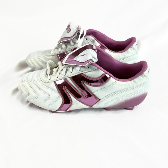 MITRE Girls Cleats Size 5 White Pink Soccer - Picture 2 of 6